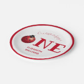 Assiettes En Carton Notre Little Ladybug Une première fête d'anniversa (Angle)