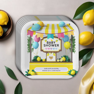 Assiettes En Carton Notre Petit Baby shower À Citronade Cutie