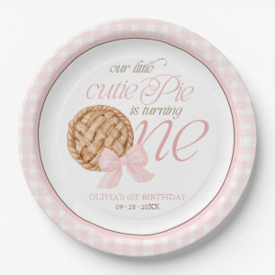 Assiettes En Carton Notre Petit Chéri Gâteau Tourne Un An