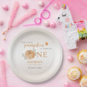 Assiettes En Carton Notre Petit Citrouille Automne automne 1er anniver (Fête)