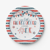 Assiettes En Carton Notre petit pétard 1er anniversaire (Devant)