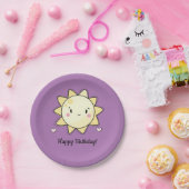 Assiettes En Carton Notre Petit Soleil Joyeux Plaque Papier Anniversai (Fête)