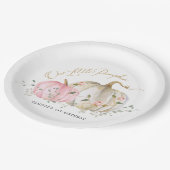 Assiettes En Carton Notre petite fille Citrouille 1er anniversaire (Angle)