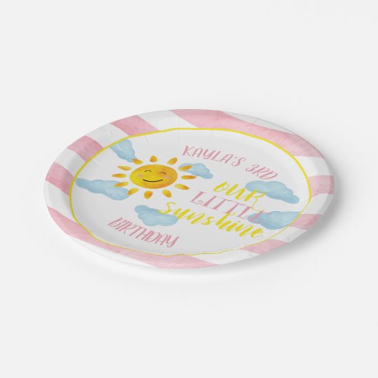 Assiettes En Carton Notre petite plaque de papier solaire - Personnali (Angle)