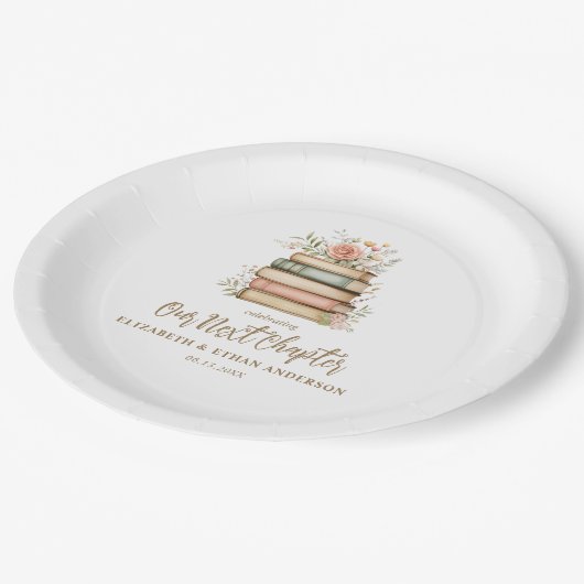 Assiettes En Carton Notre prochain chapitre Storybook Baby shower Part (Angle)