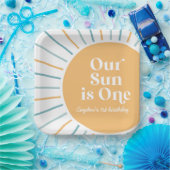 Assiettes En Carton Notre soleil est un Boho Sunshine anniversaire (Fête)