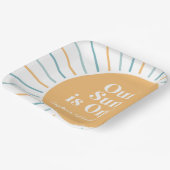 Assiettes En Carton Notre soleil est un Boho Sunshine anniversaire (Angulaire)