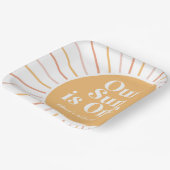Assiettes En Carton Notre soleil est un Boho Sunshine anniversaire (Angulaire)