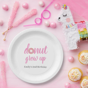 Assiettes En Carton N'oublie pas de grandir 2e anniversaire