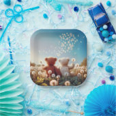 Assiettes En Carton Nounours En Dandelions (Fête)