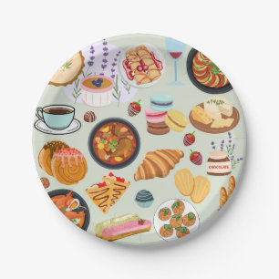 Assiettes En Carton Nourriture française