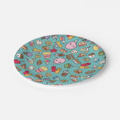 Assiettes En Carton Nourriture industrielle mignonne (Angle)