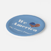 Assiettes En Carton Nous aimons l'Amérique (Angle)