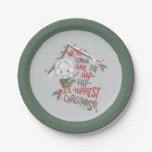 Assiettes En Carton Nous allons avoir le Noël le plus heureux (Devant)