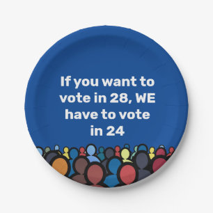 Assiettes En Carton Nous devons voter en 24
