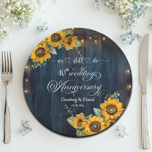 Assiettes En Carton Nous Faisons Encore 10ème Anniversaire Mariage Lum