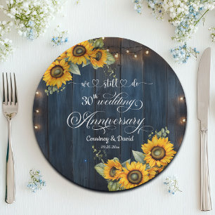 Assiettes En Carton Nous Faisons Encore 30ème Anniversaire Mariage Lum