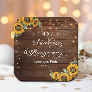 Assiettes En Carton Nous Faisons Encore 35ème Anniversaire Mariage Lum
