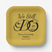 Assiettes En Carton Nous Faisons Toujours La Typographie Anniversaire  (Recto)