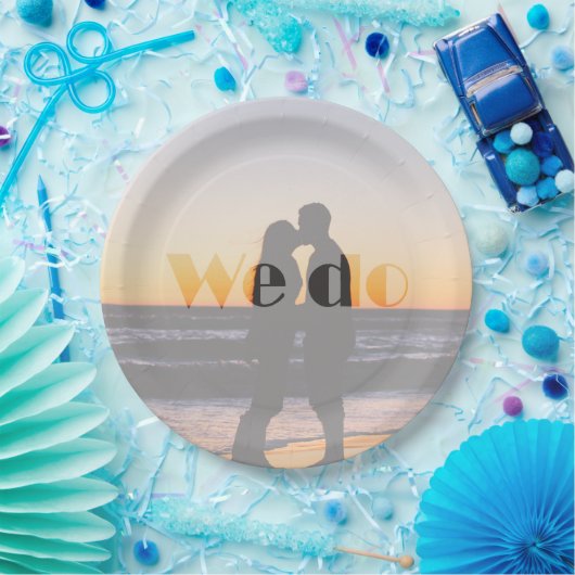 Assiettes En Carton Nous le faisons - Plaque de papier Mariage d'été (Fête)