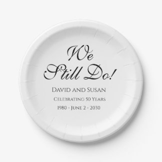 Assiettes En Carton Nous Le Faisons Toujours ! Plaques papier Annivers