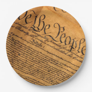Assiettes En Carton Nous le peuple Constitution des États-Unis Parti d