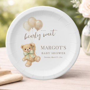 Assiettes En Carton Nous pouvons à peine attendre Fête de Baby Shower