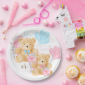 Assiettes En Carton Nous pouvons attendre la révélation de genre (Fête)