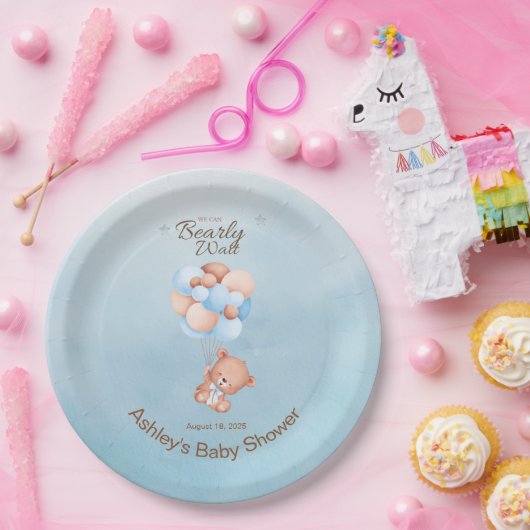 Assiettes En Carton Nous pouvons attendre le Baby shower (Fête)