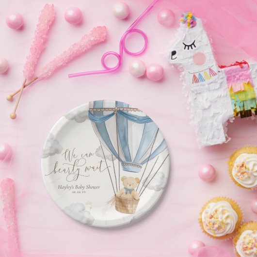 Assiettes En Carton Nous pouvons attendre le Baby shower (Fête)