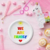 Assiettes En Carton Nous sommes conception d'adoption de soleil (Fête)