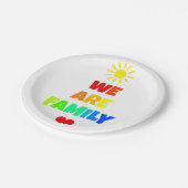 Assiettes En Carton Nous sommes conception d'adoption de soleil (Angle)