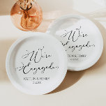 Assiettes En Carton Nous sommes engagés Elegant Minimalist Engagement<br><div class="desc">Voici Nous sommes Engagé Minimaliste Engagement Plaques papier de la partie!</div>
