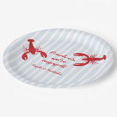 Assiettes En Carton Nous sommes engagés Fiançailles d’ébullition de l’ (Angle)