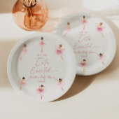 Assiettes En Carton Nous Sommes Tutu Excité Baby shower Ballerina Ball