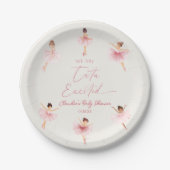 Assiettes En Carton Nous Sommes Tutu Excité Baby shower Ballerina Ball (Devant)
