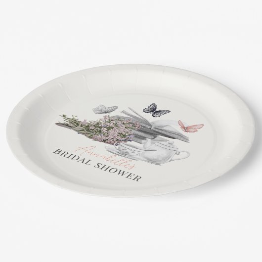 Assiettes En Carton Nouveau chapitre Ensemble de thé rose Livre Enterr (Angle)