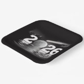 Assiettes En Carton Nouvel An 2026 Lune avec comète (Angulaire)