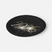 Assiettes En Carton Nouvel An 2026 Sparklers (Angle)