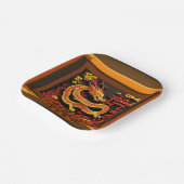 Assiettes En Carton Nouvel An chinois Dragon 2024 PPP02 (Angulaire)