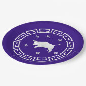 Assiettes En Carton Nouvel An Chinois Origami Ox & Stars (Angle)