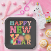 Assiettes En Carton Nouvel an drôle et heureux (Fête)