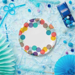 Assiettes En Carton Nouvel An Fun Confetti Dots Fun