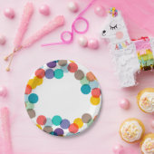 Assiettes En Carton Nouvel An Fun Confetti Dots Fun (Fête)
