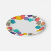 Assiettes En Carton Nouvel An Fun Confetti Dots Fun (Angle)