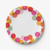 Assiettes En Carton Nouvel An Fun Confetti Dots Fun (Devant)