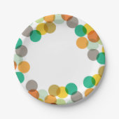 Assiettes En Carton Nouvel An Fun Confetti Dots Fun (Devant)