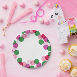 Assiettes En Carton Nouvel An Fun Confetti Dots Fun