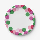 Assiettes En Carton Nouvel An Fun Confetti Dots Fun (Devant)