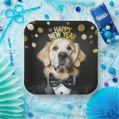 Assiettes En Carton Nouvel an Golden Retriever dans Tuxedo (Fête)